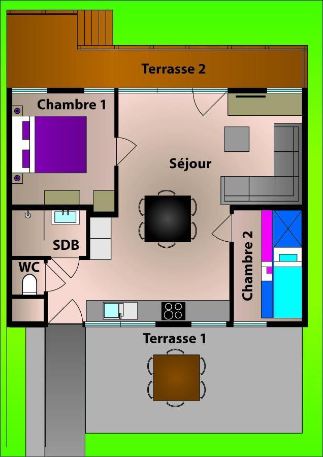 维尔通Chalet L'Orvallee别墅 外观 照片